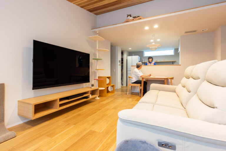 愛猫といっしょに、のびのび暮せるコンパクトな平屋のおうち