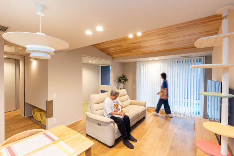 愛猫といっしょに、のびのび暮せるコンパクトな平屋のおうち